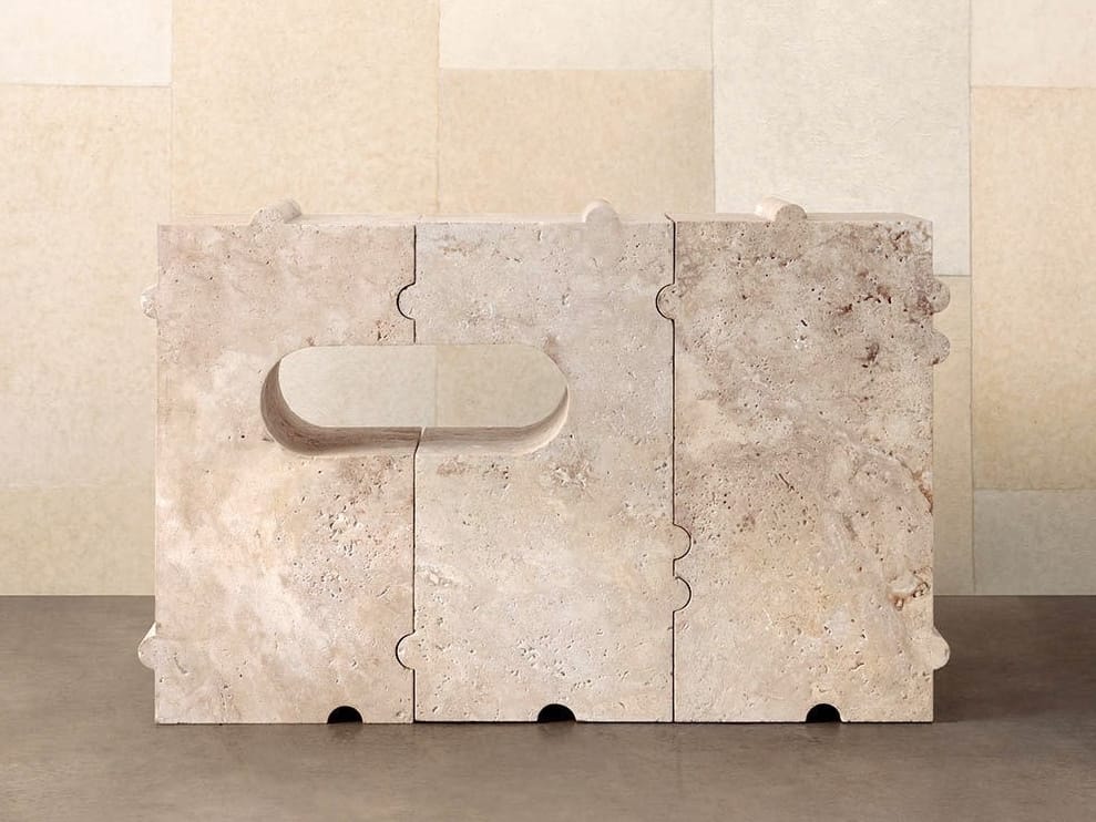 Прямоугольная консоль из натурального камня Kelly Wearstler Hume ARCH-00050381 - Вид №4
