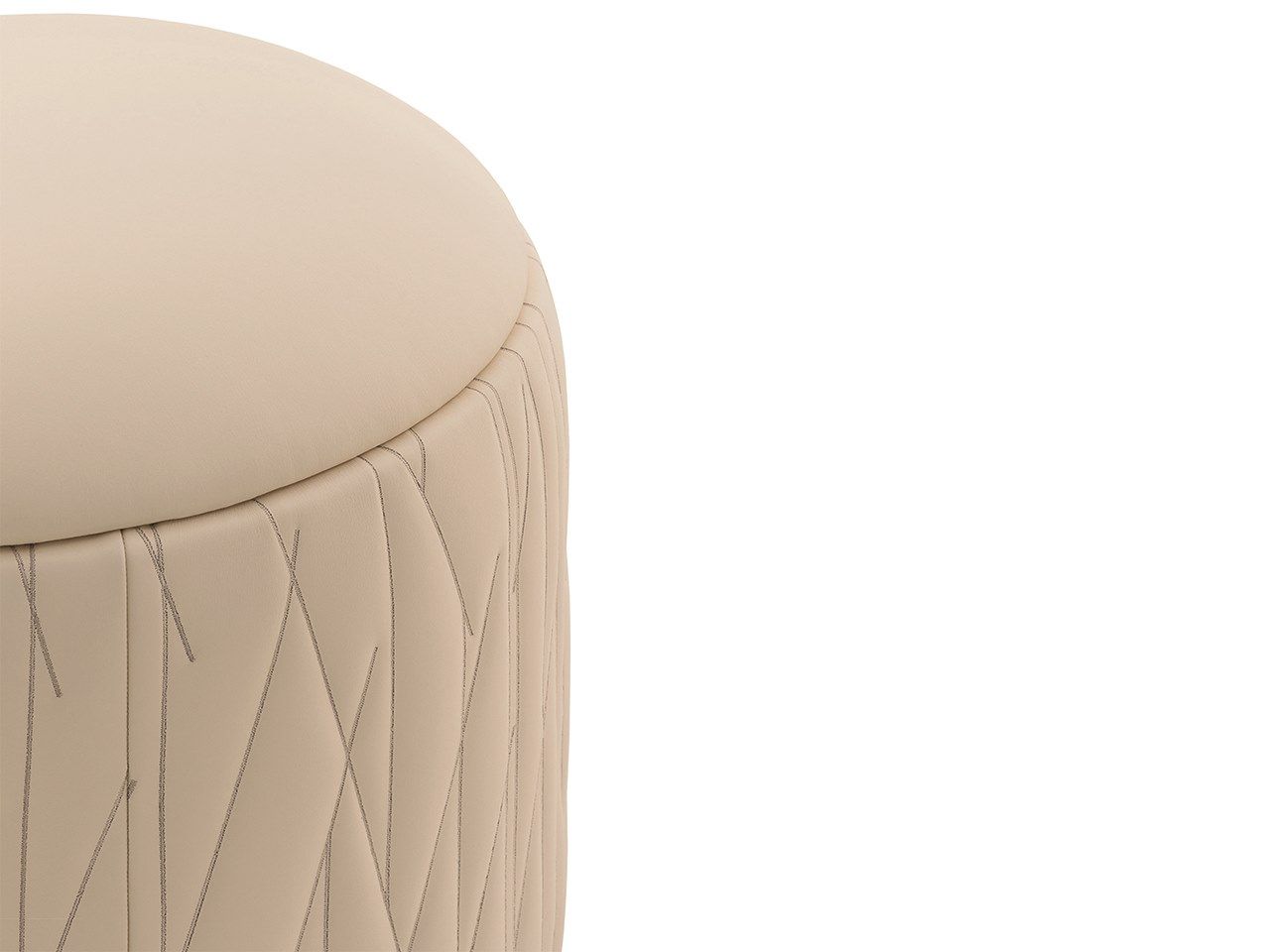 Круглый кожаный пуф Turri Рим ARCH-00010461