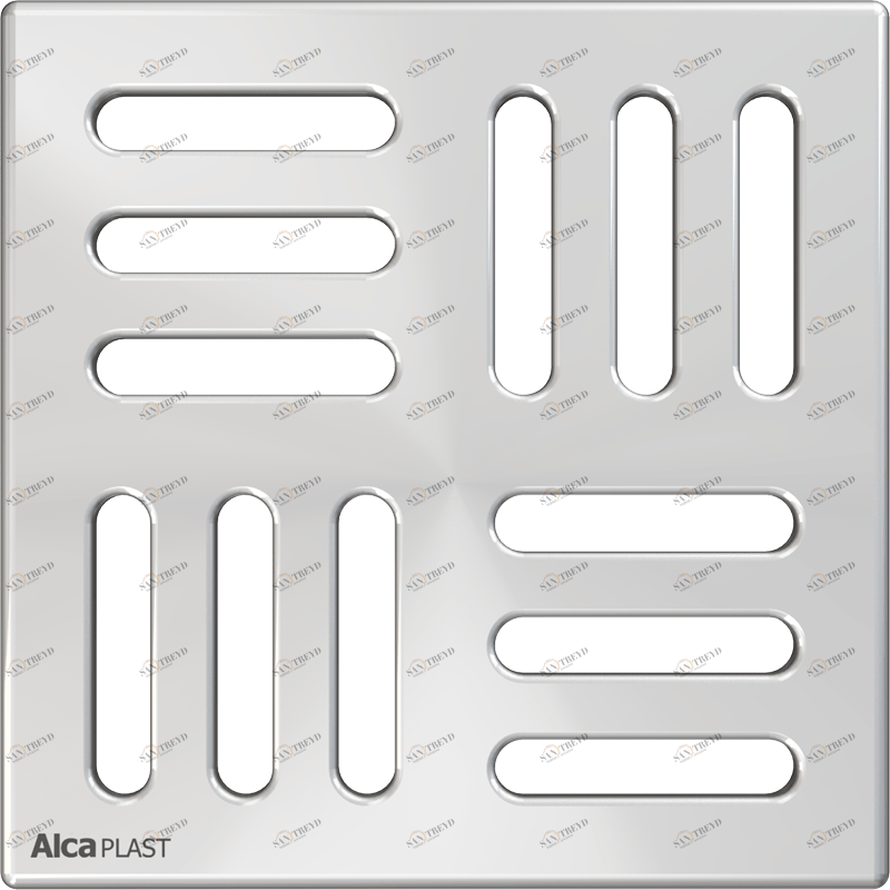 Pешетка 102×102 мм нержавеющая сталь ALCAPLAST MPV004