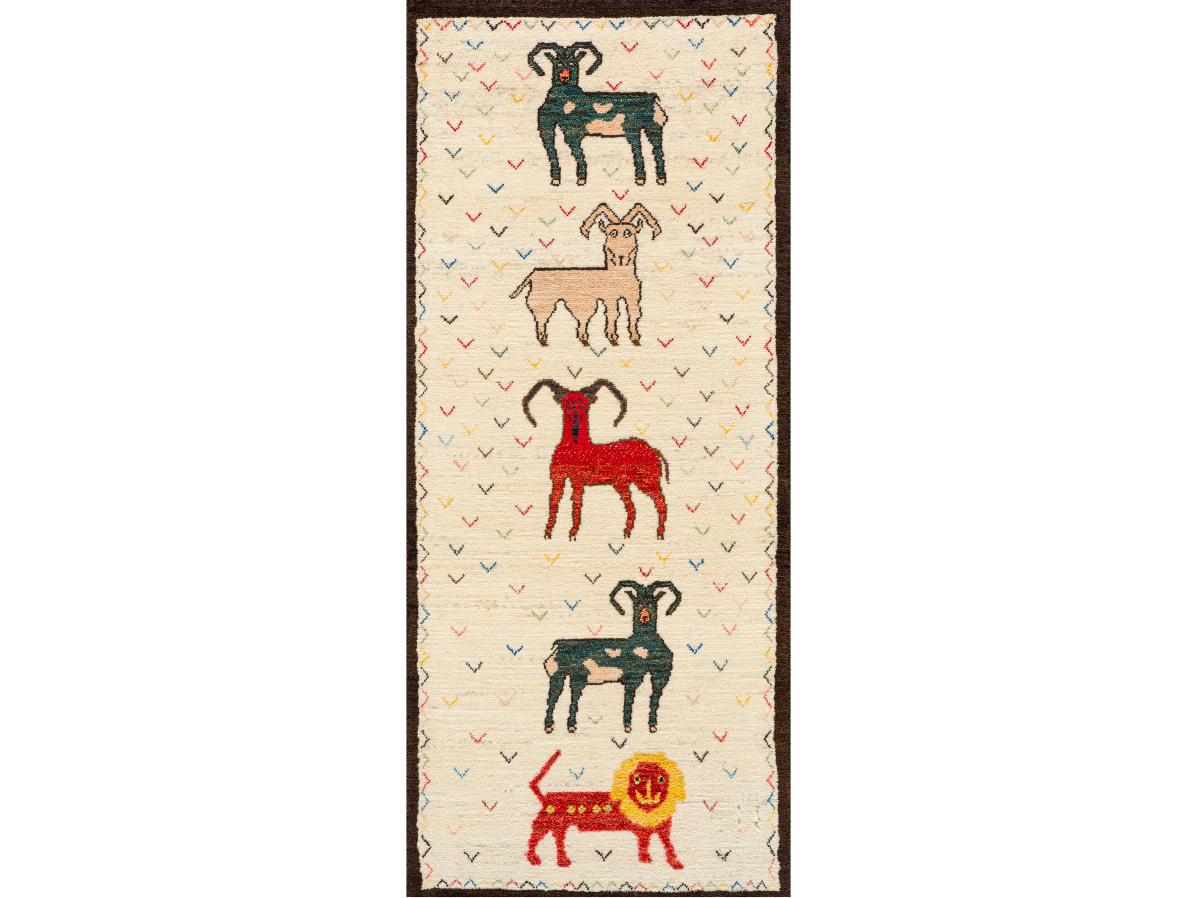 Прямоугольный шерстяной ковер на заказ Zollanvari Gabbehs Flora &amp ARCH-00138549