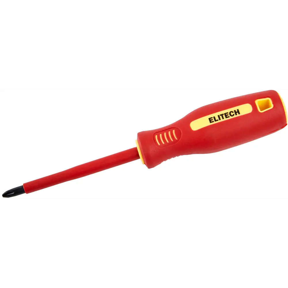 Диэлектрическая отвертка крестовая Elitech PH2x100 мм 89407154 STLM-1568844