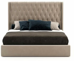 Laskasas Кровать двуспальная с обивкой и высоким изголовьем