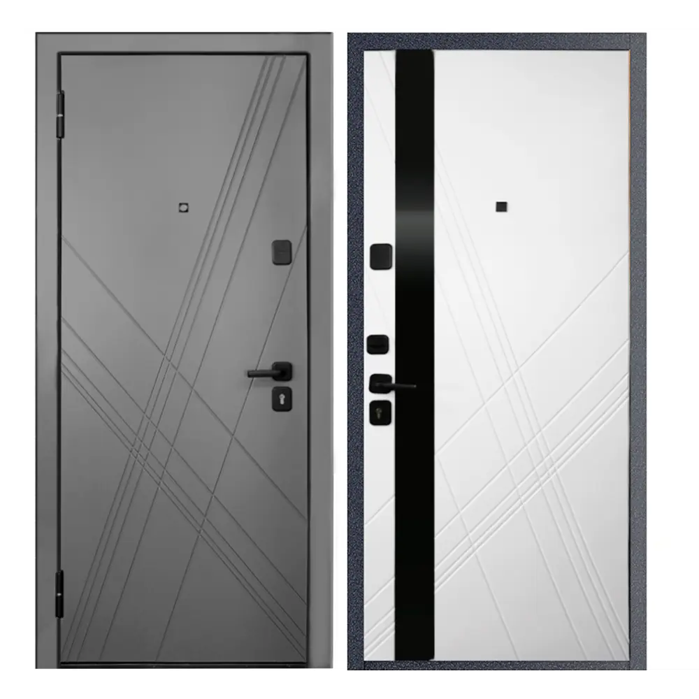 Дверь входная металлическая Home Plus 86x205 см левая белый 89340263 STLM-2003565 Santreyd 