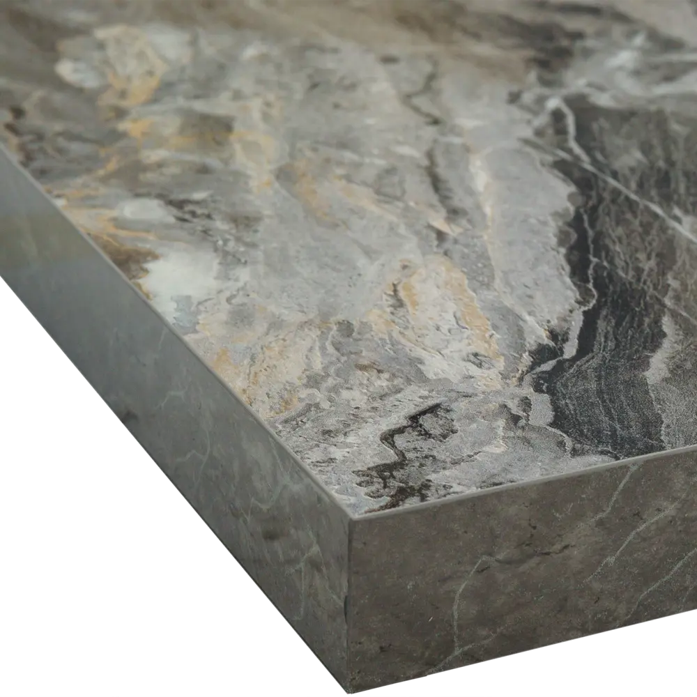Столешница Delinia Рашчер 120x3.9x60 см HPL/ДСП цвет серый 86339589 STLM-2048008 ДСП Прямой угол - Вид №2