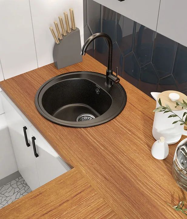 Кухонная мойка Искусственный камень RONDO S60 GranFest R-510-S60 - Вид №5