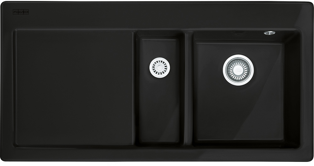 124.0380.243 Best, серия mythos, керамика, мойка mtk 651-100, установка сверху, вентиль-автомат, чаша справа, антрацит Franke Franke Mythos 