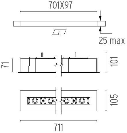 Flos Линейный световой профиль для точечных светильников Architectural collection - sistemi sun-id-1447089 - Вид №7