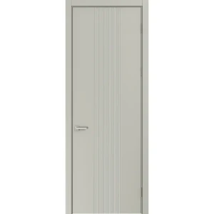 Дверь межкомнатная глухая Вилия 80x230 см эмаль цвет шелк с замком и без петель 89464695 STLM-2190466