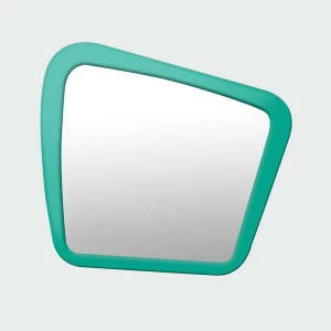 Зеркало настенное среднее крашеное бирюзовое Woodi WOODI ДИЗАЙНЕРСКИЕ 00-3966423 Бирюзовый
