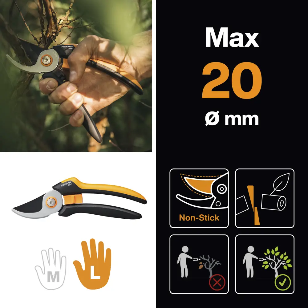 Секатор садовый Fiskars Solid ø20 мм STLM-2092323 - Вид №2