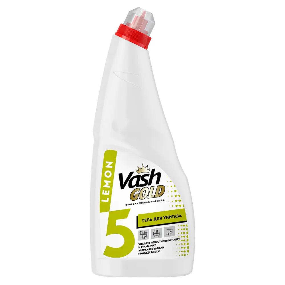 Гель для чистки унитазов Vash Gold Lemon 750 мл 84234085 STLM-2139232 