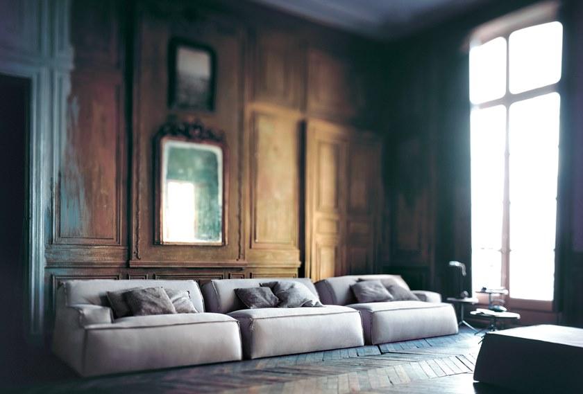 BAXTER Секционный кожаный диван Damasco sun-id-1508373 - Вид №1