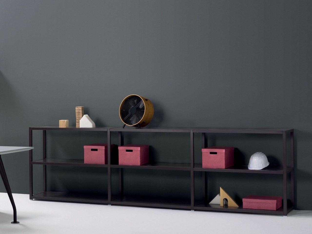 Металлический модульный офисный книжный шкаф Quinti Sedute Shelve ARCH-00115919 - Вид №1