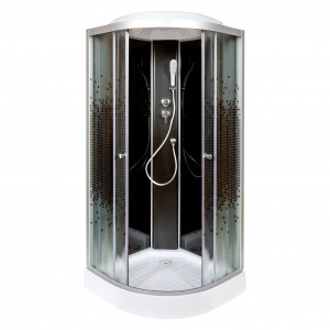 BМ4510 N LED с гм. BLACK Душевая кабина DETO Серия ВМ