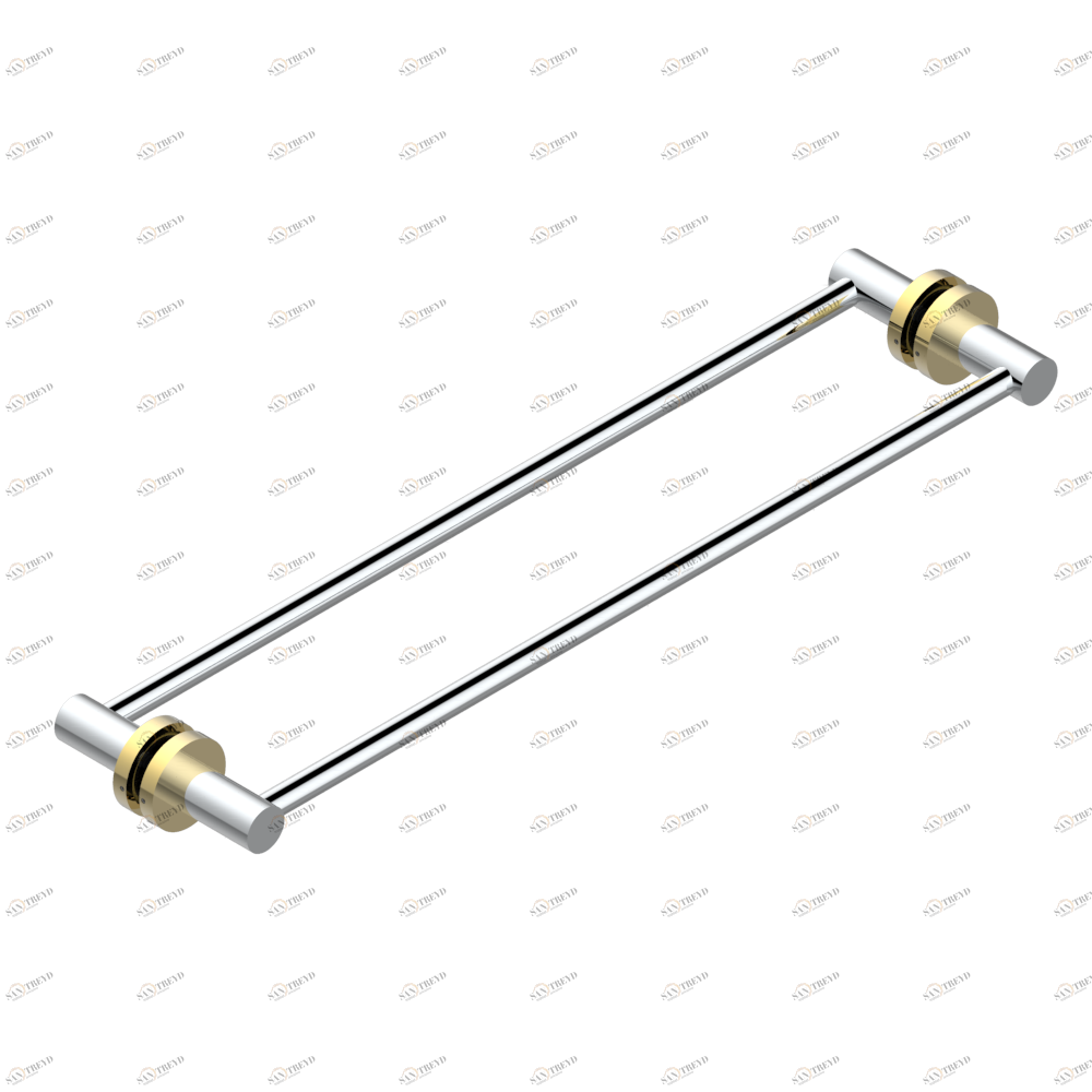 G7G-514VD Double towel rail, to be installed in a glass door back to back Thg-paris Bondi à manettes Хром/золото G7G-514VD CAT.A