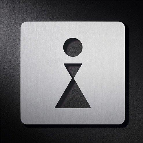 PS0401S Женские пиктограммы в туалете с мягкими краями PHOS  - Вид №1