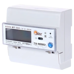 Счётчик электроэнергии Нева МТ 324 AOS26 5(60)А, трёхфазный
