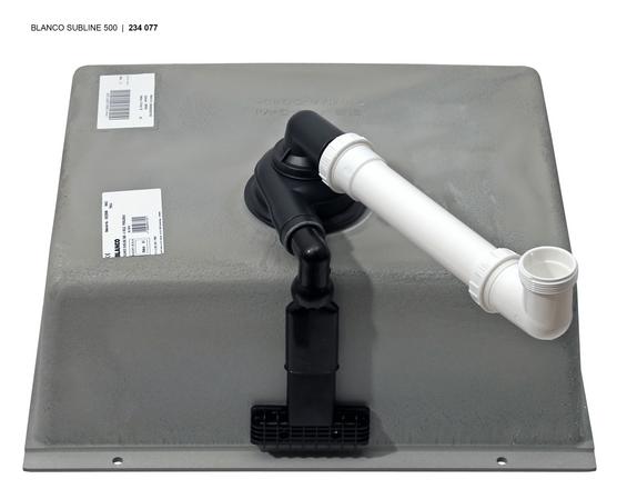 523439 Кухонная мойка Blanco Subline 500-U серый бежевый  Blanco Subline Серый бежевый - Вид №7