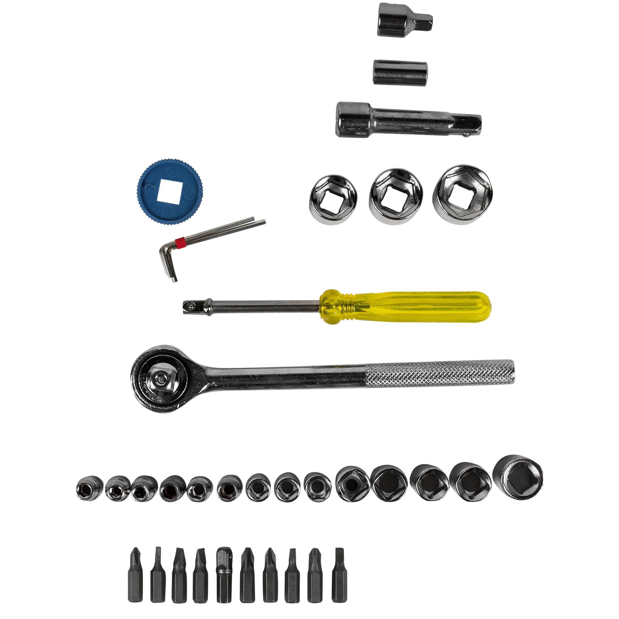 15904310 Набор бит и торцевых головок 36 предметов 1/4 дюйма Santreyd  - Вид №1