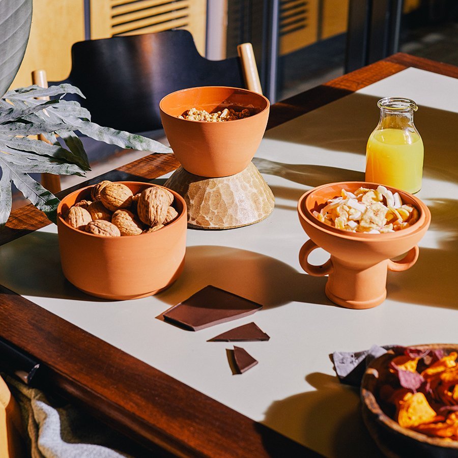 Ваза глиняная терракотовая Amforea DOIY - 00-3880720 Оранжевый  - Вид №5