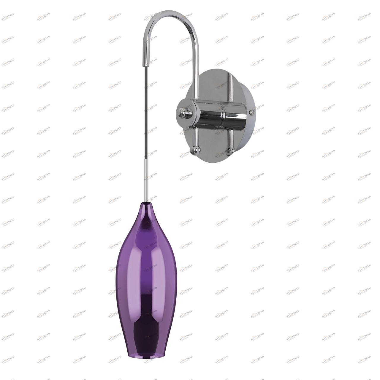 Бра Lightstar Pentola 803529 LIGHTSTAR  078614 Прозрачный;серебро;фиолетовый 
