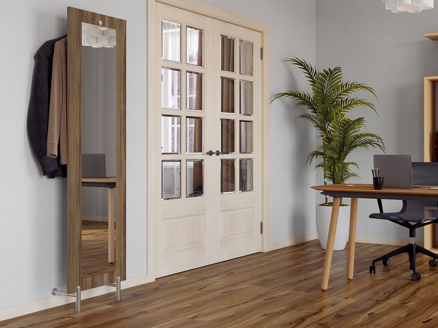 Вешалка для одежды / зеркало REISS REISS COAT TRACK MIRROR ARCH-00059271 - Вид №1