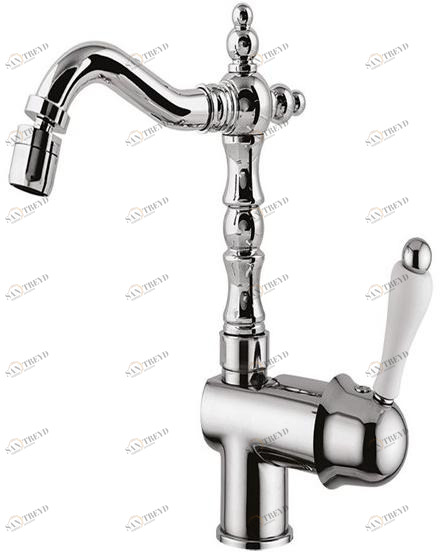 Rubinetteria Giulini Смеситель для биде, однорычажный, с регулируемым изливом, настольный Pragamix - pragamix crystal F7529a