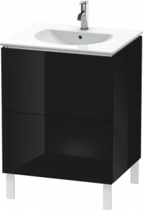 LC660504040 Тумбочка напольная L-Cube #LC6605 620 x 514 мм Черный глянцевый лак