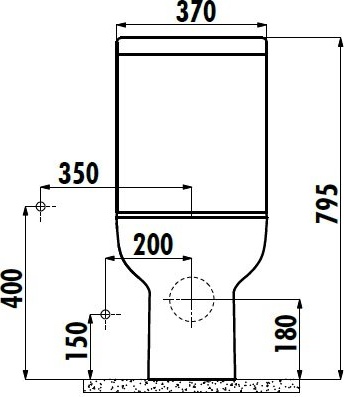LR310-00CB00E-0000 LARA Унитаз с биде Creavit Lara - Вид №1