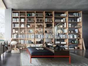 Lema Модульный модульный книжный шкаф на заказ Selecta noce l