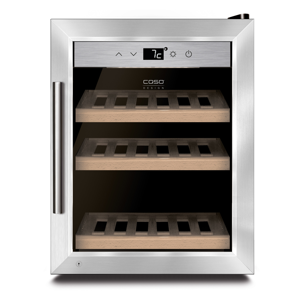 1109200 Винный шкаф CASO WineSafe 12 Classic серебристый STDN-0053159
