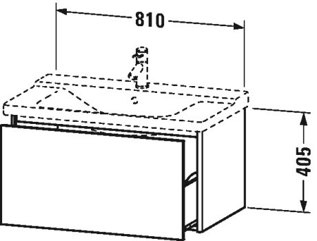 XS408103636 XSquare Тумбочка подвесная Белый шелковисто-матовый лак Duravit - Вид №1