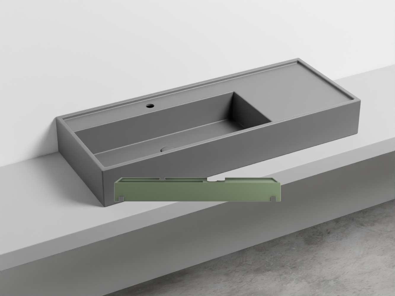 PNLA-AG Керамическая раковина на одно отверстие 140 cielo Plinio Ceramica Cielo