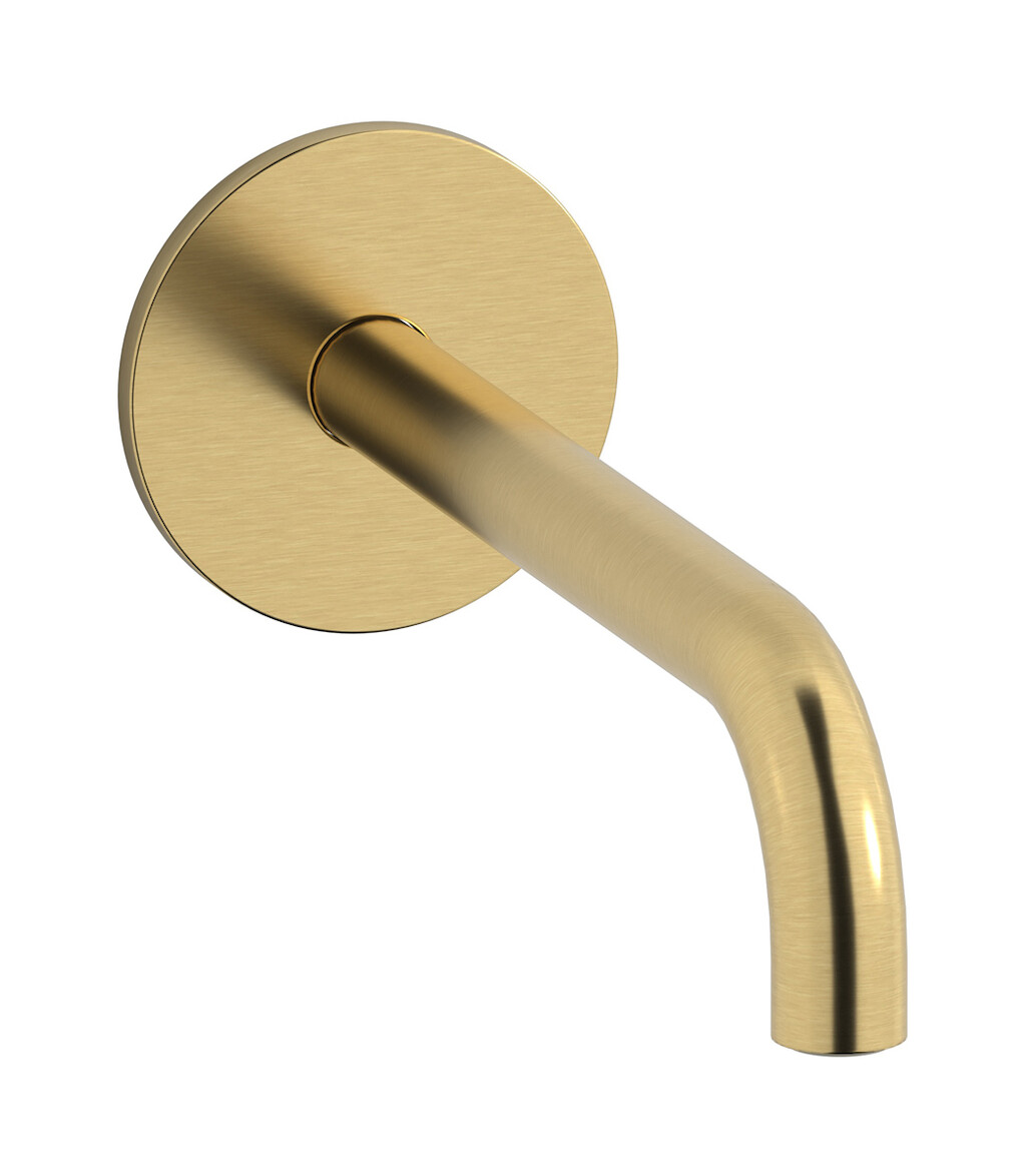 Настенный излив для ванны WE ARE IB rx327os_23 Brushed Gold Reflex