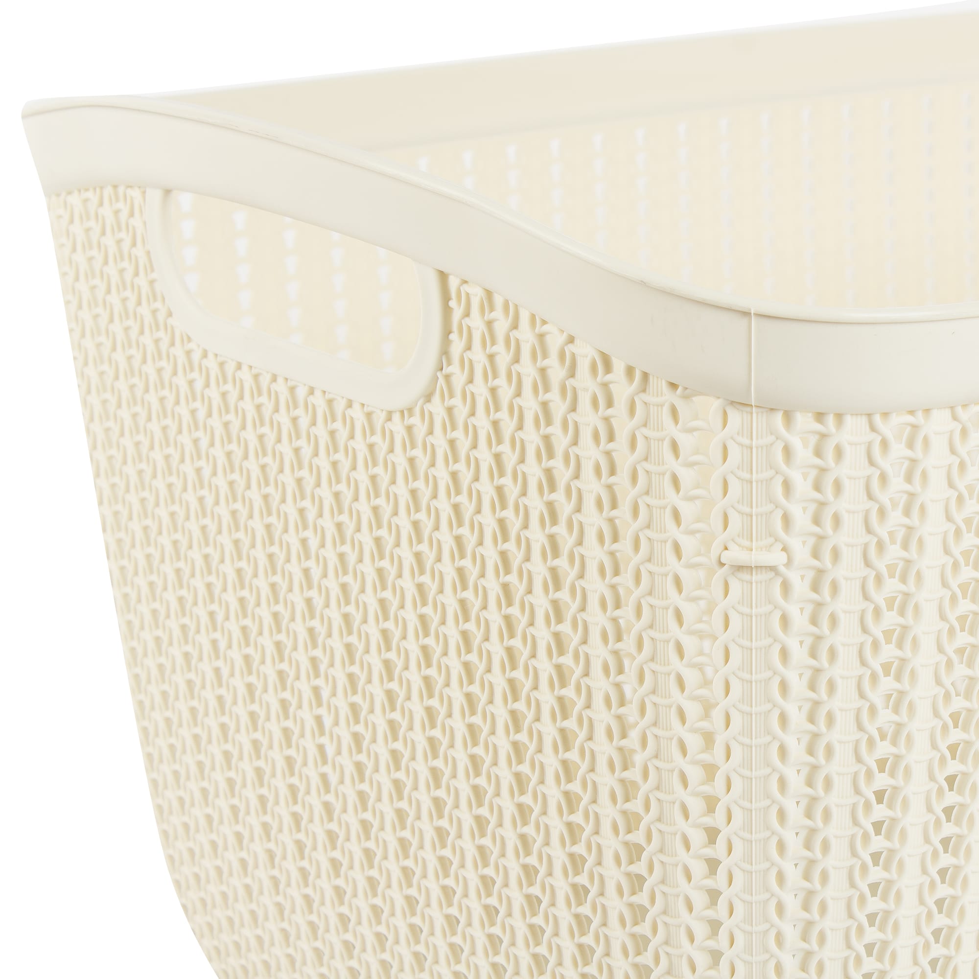 82291334 Корзина для белья 26 л цвет слоновая кость ВЯЗАНИЕ Santreyd  - Вид №3
