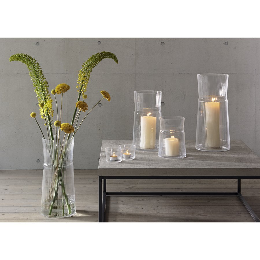 Ваза стеклянная прозрачная 29 см Gio Line LSA INTERNATIONAL - 00-3894921 Прозрачный  - Вид №2