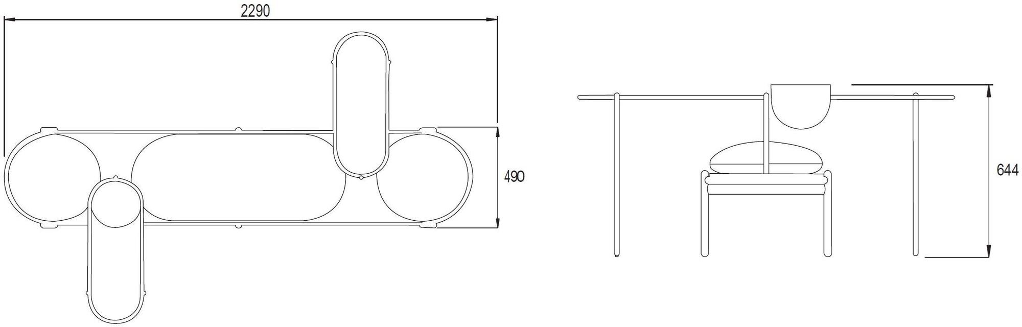 Cider Edition Модульная скамья с мягкой подкладкой sun-id-1380919 - Вид №3