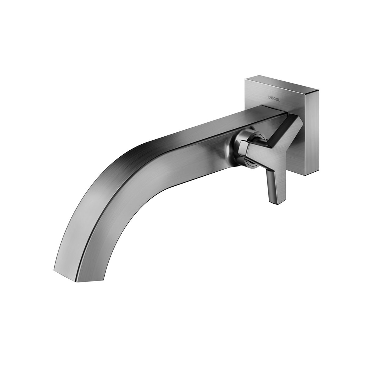 00876470 Настенный смеситель для ванной комнаты из полированного графита Docol DOCOL CITY 