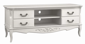 Тумба под телевизор с ящиками слоновая кость Aletan-Provence АЛЕТАН ALETAN - PROVENCE 177778 Белый