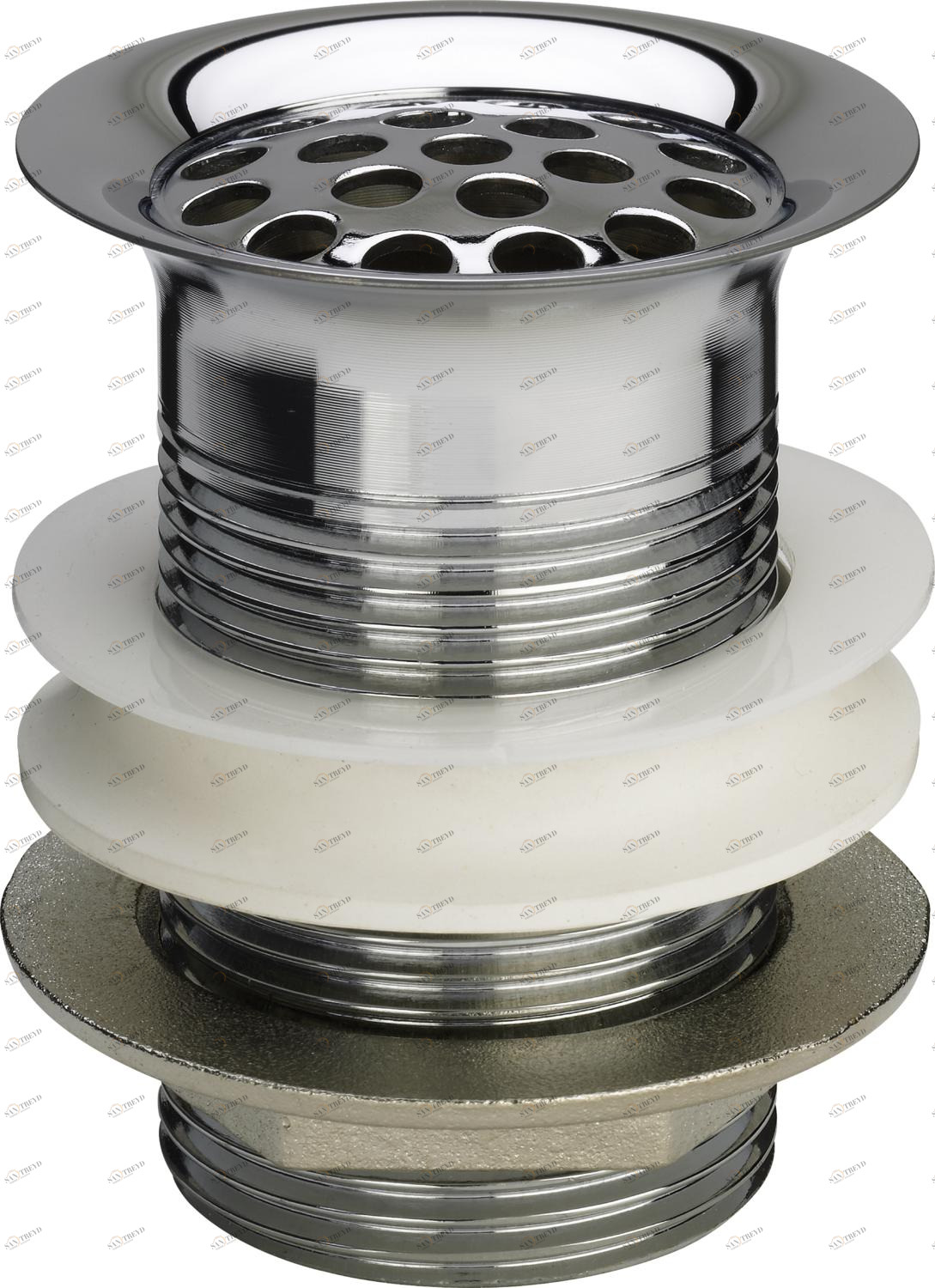 Канализационная арматура  Сифоны для умывальников и биде  Универсальные и донные клапаны VIEGA 112 936 Модель 5216.1 Santreyd 