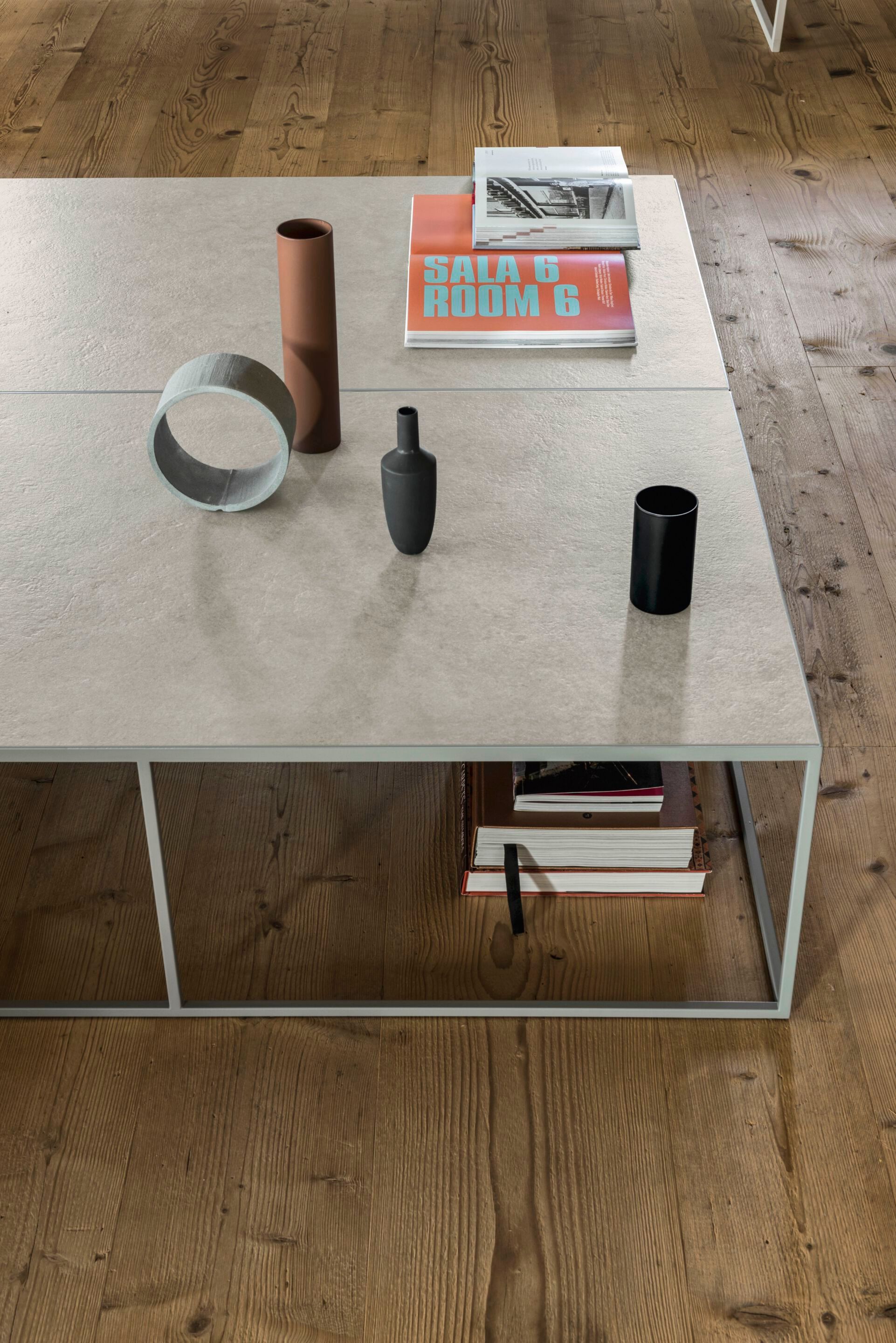 Металлический квадратный журнальный столик Alf DaFrè KOBE ARCH-00045698 - Вид №2