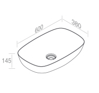 L681T0R0V0.100 Накладная раковина прямоугольная A. e T. Italia VESS Белый глянцевый AeT ITALIA - Вид №1