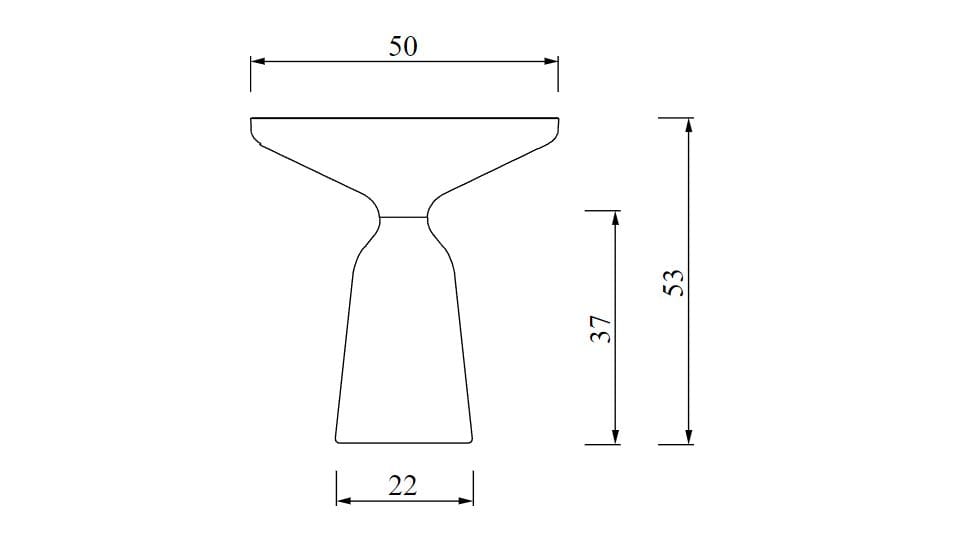 Высокий круглый мраморный журнальный столик Classicon Белл ARCH-00043694 - Вид №4