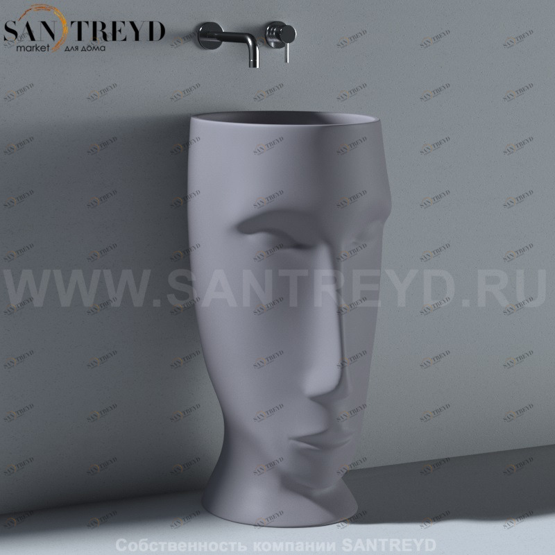 474089 Напольная раковина стоящая круглая Kerasan Artwork