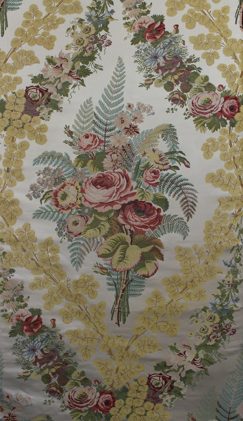 LELIEVRE Вышитая ткань в стиле Людовика XVI с цветочными мотивами Exception sun-id-1363330 - Вид №1