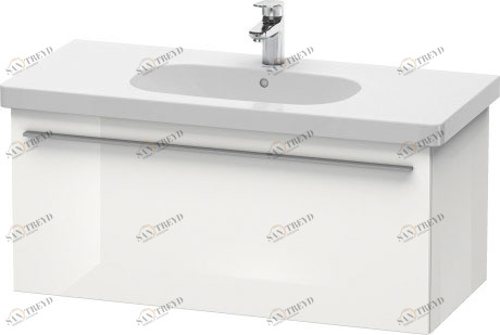XL604902222 Тумбочка подвесная X-Large #XL6049 1000 x 458 мм Белый глянцевый декор Duravit