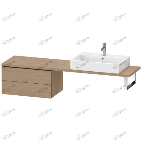 LC584805252 Шкафчик для компактной консоли L-Cube #LC5848 720 x 477 мм Европейский дуб, декор Duravit