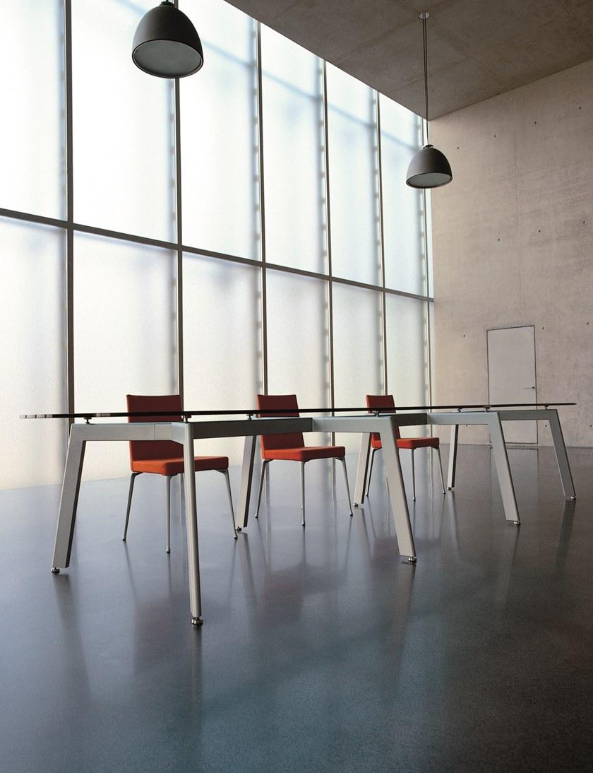 Desalto Овальный стол из стали и стекла sun-id-1491294 - Вид №8