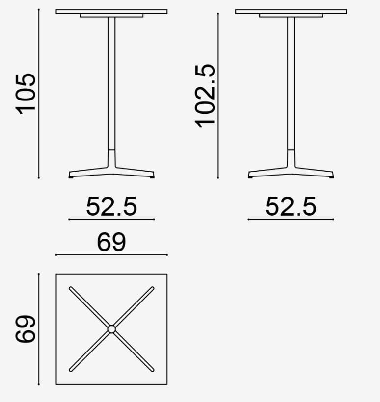 Стол со спицами Arper Wim ARCH-00041896 - Вид №21