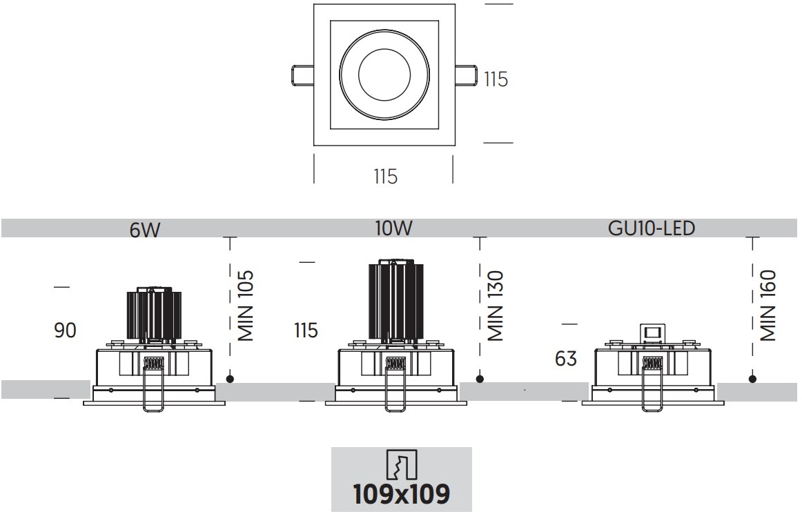 ONOK Lighting Многоточечный встраиваемый светодиодный светильник Ringo sun-id-1380604 - Вид №2